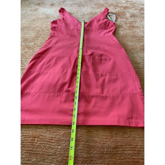 B.SMART Dress Coral V Neck Sleeveless Zip Stretch Size 16 - Picture 6 of 7